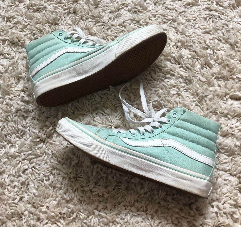 mint vans high tops