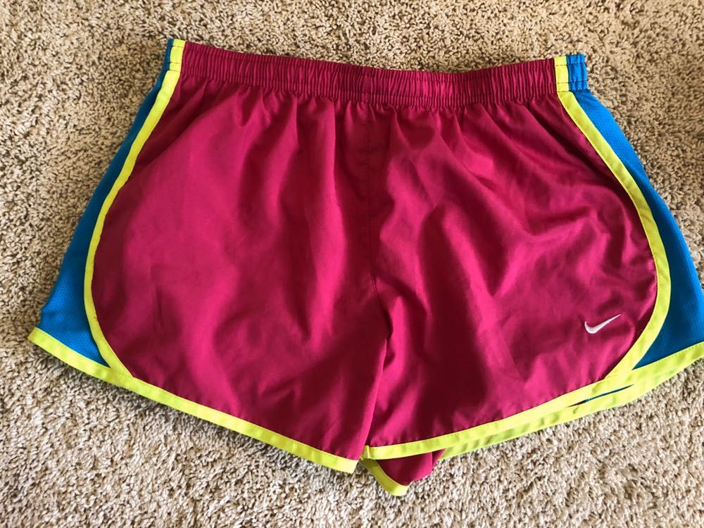 neon pink nike shorts