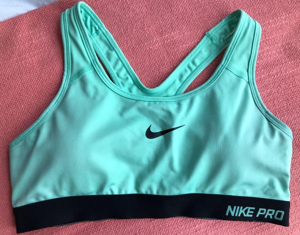 teal nike sports bra