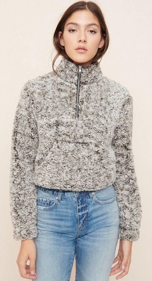 garage sherpa pullover