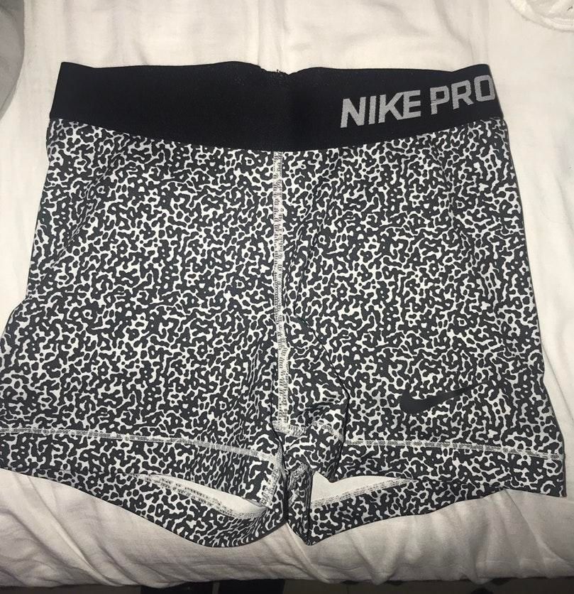 nike pro leopard shorts