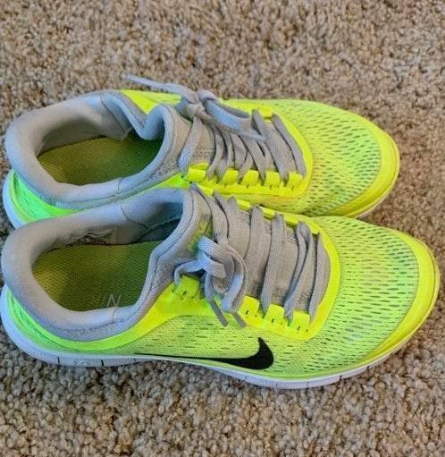 nike yellow neon shoes