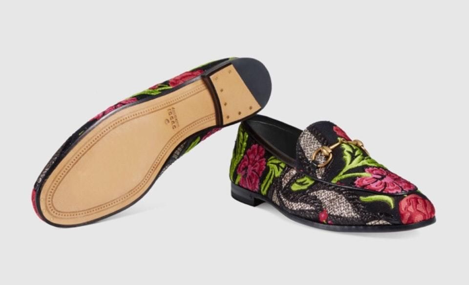 gucci brocade loafers