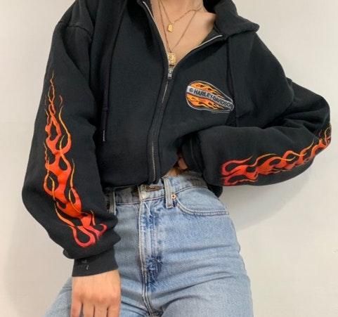 harley zip up hoodie
