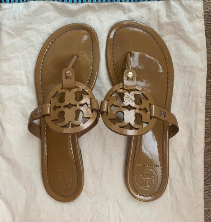 tory burch patent sand