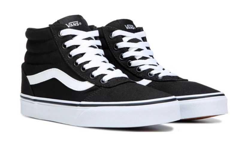 vans black high tops