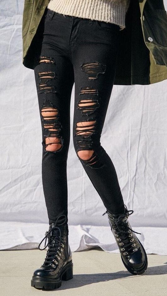 levi black distressed jeans