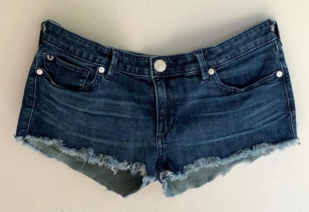 true religion cut off shorts