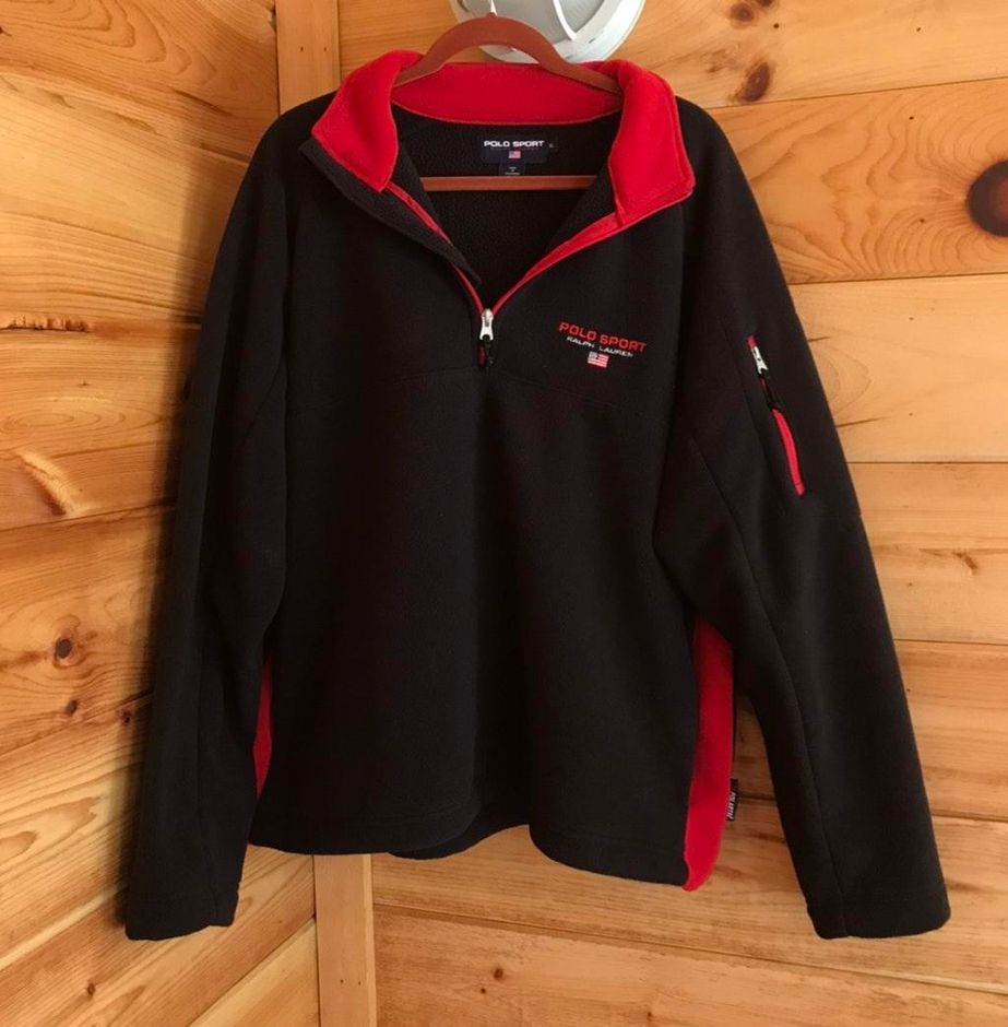 polo sport quarter zip white