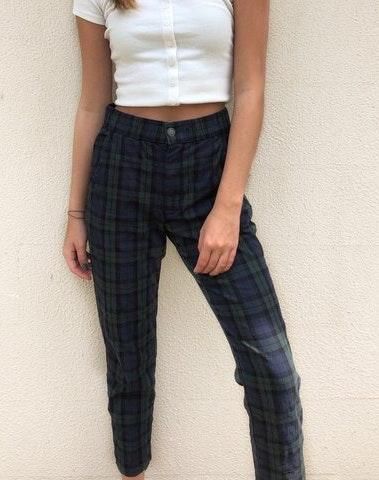 hollister checkered leggings