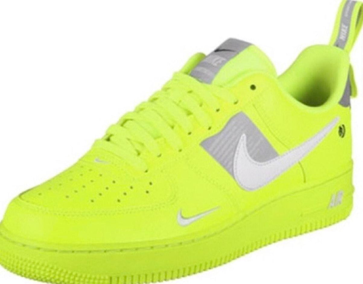 neon yellow air forces