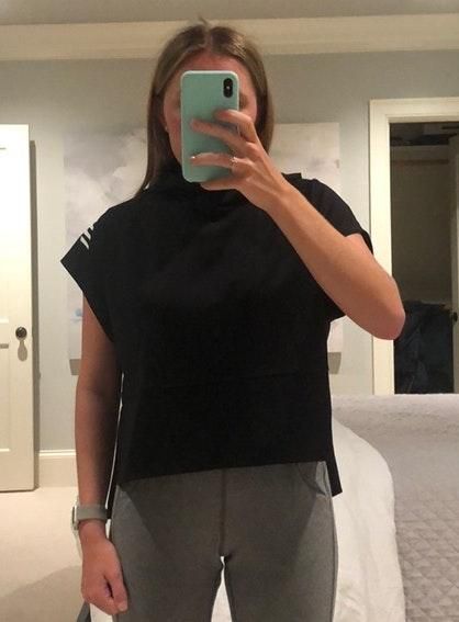 new balance short sleeve hoodie