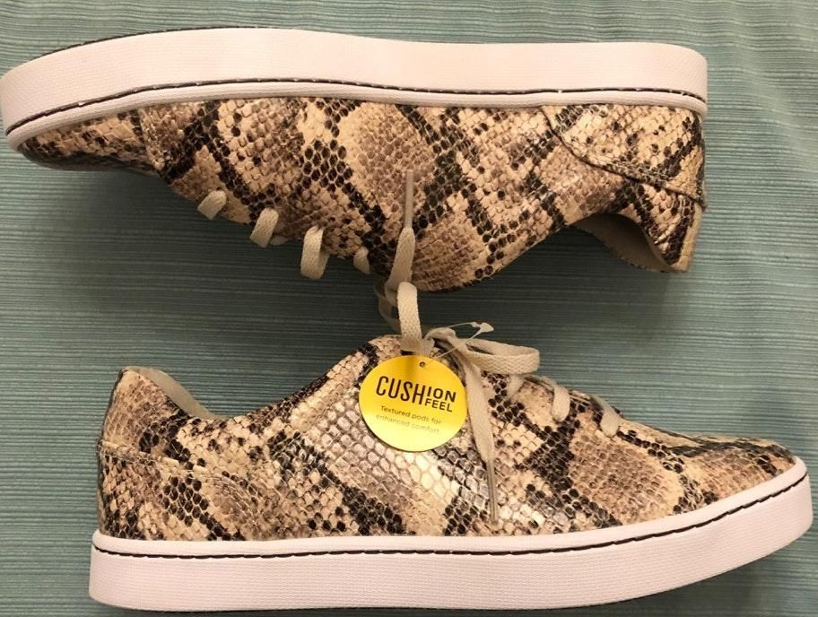 clarks snakeskin sneakers