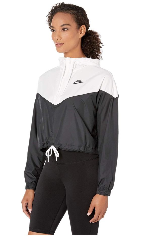 nike windbreaker crop top