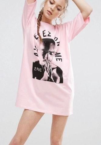 2pac t shirt dress