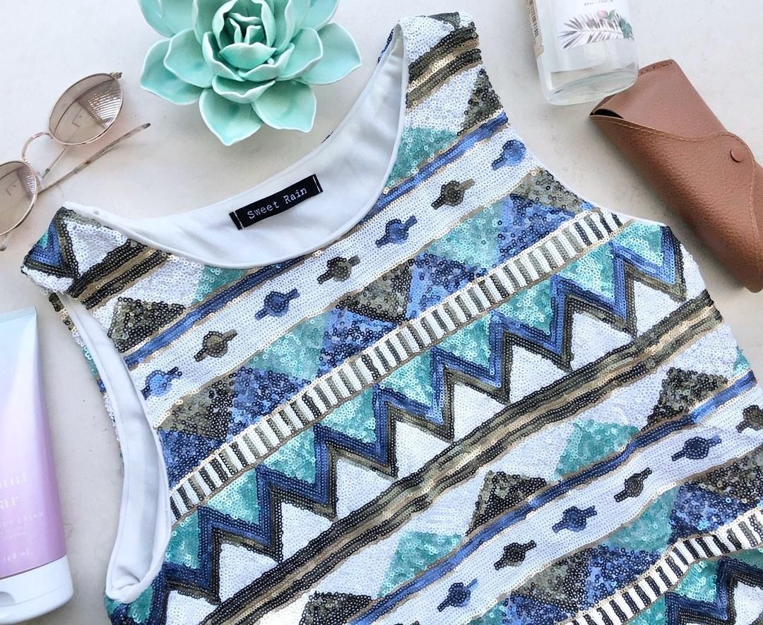 Sweet Rain Boutique Sequin Tank Curtsy