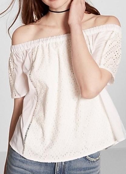 express off the shoulder top