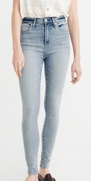 abercrombie and fitch simone high rise super skinny