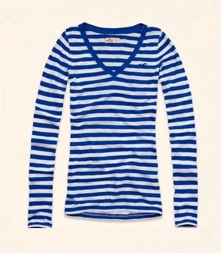 hollister long sleeve striped shirt