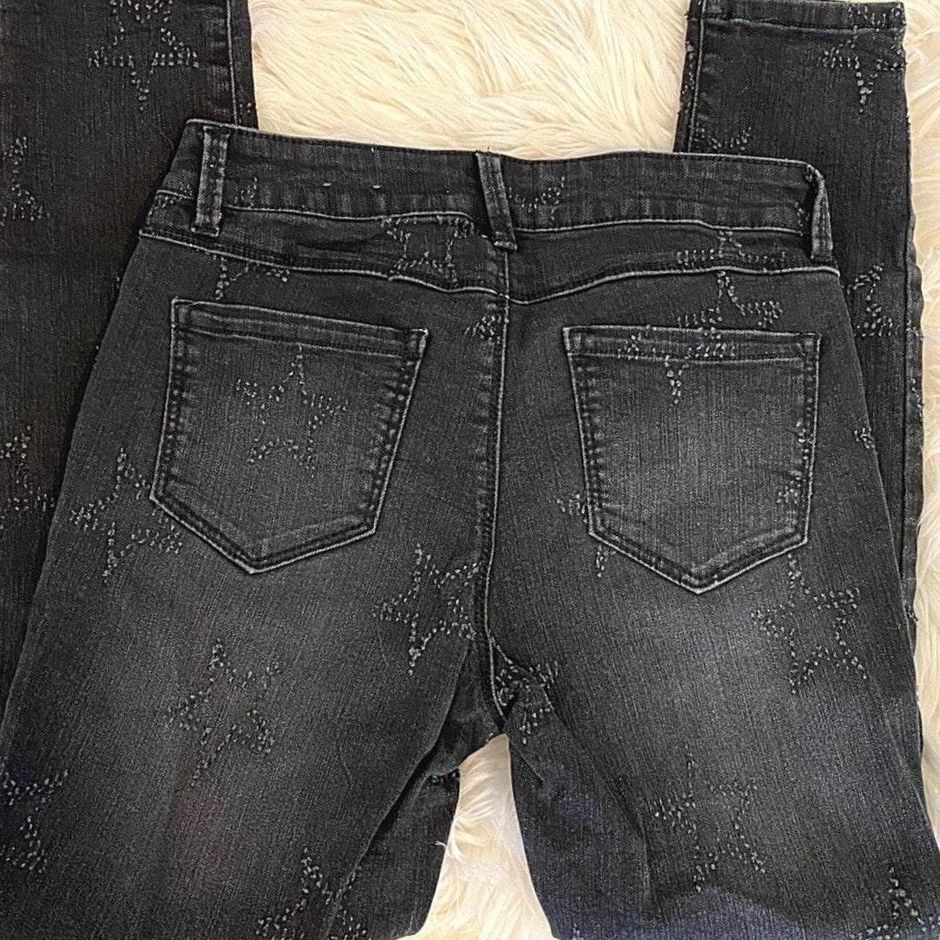 skinny jeans with designs