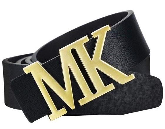 black and gold mk belt