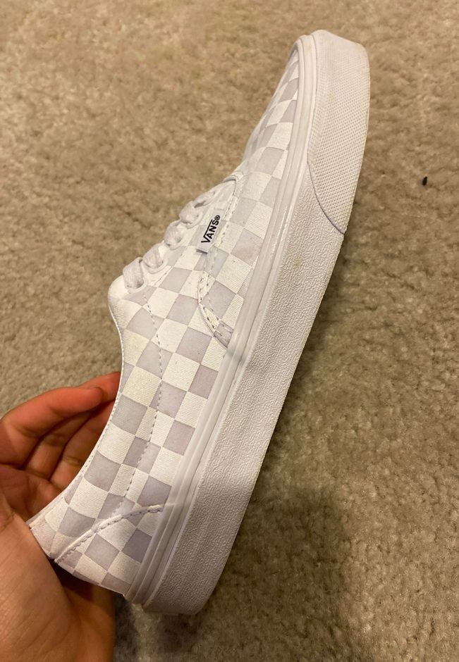 vans era tonal checkerboard skate shoe