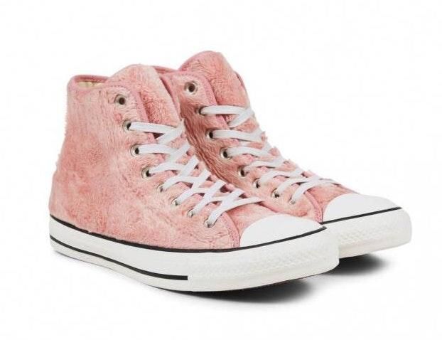 pink fuzzy converse