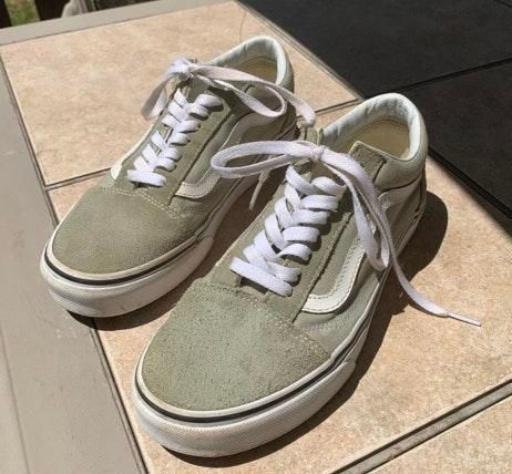vans olive green sneakers
