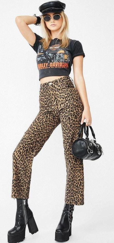 levi's ribcage leopard