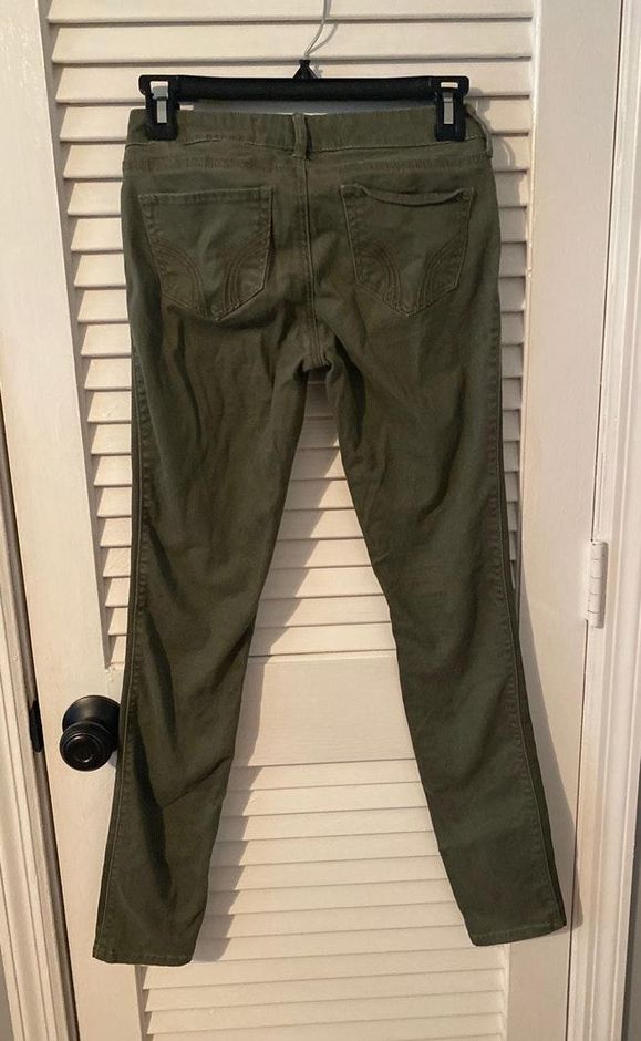 hollister olive green jeans