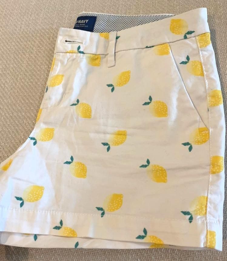 old navy lemon shorts