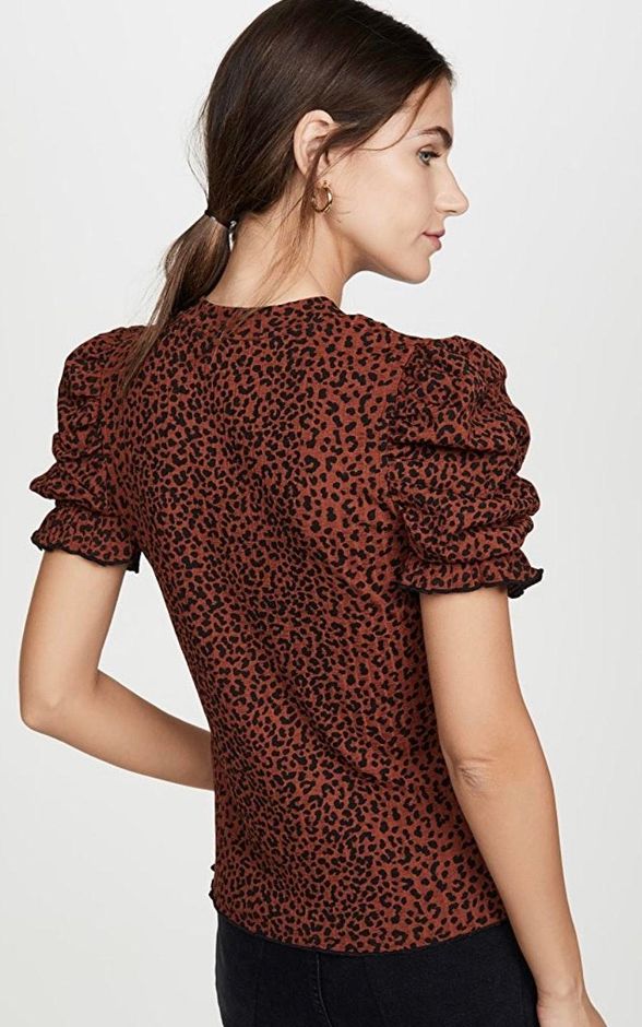 moon river ruched sleeve top