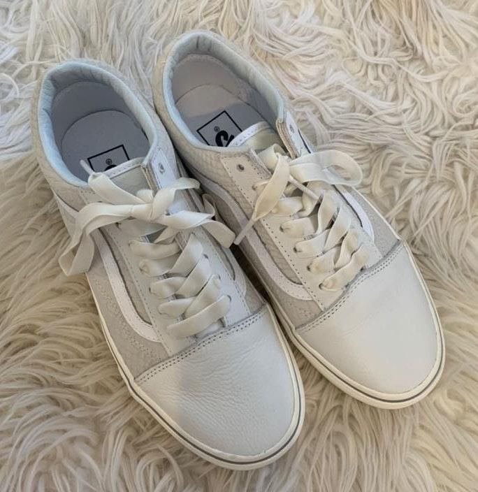 vans white snakeskin