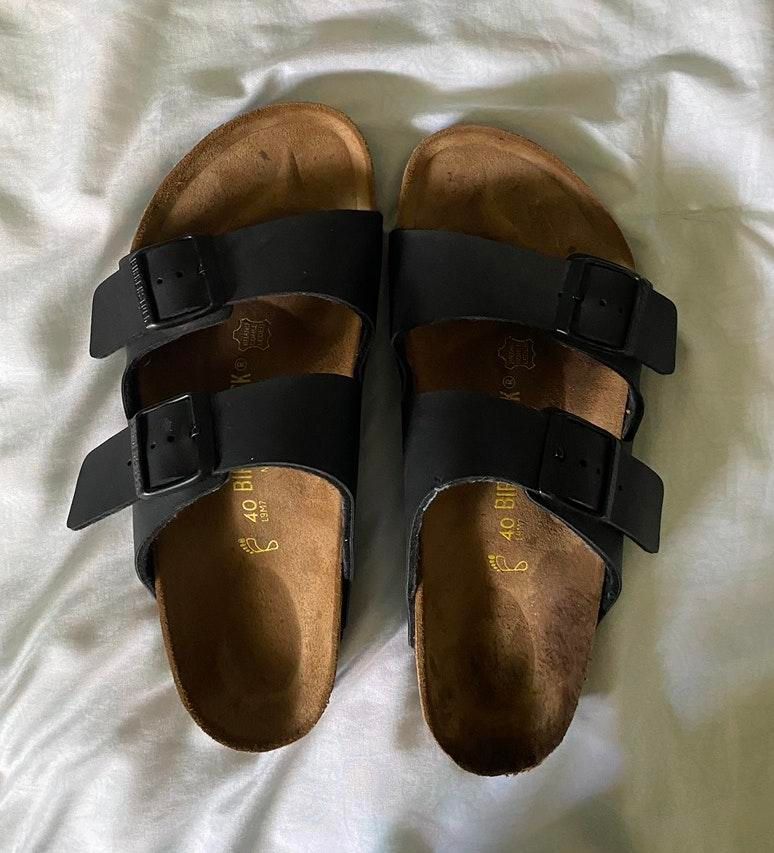 dog chewed birkenstock strap