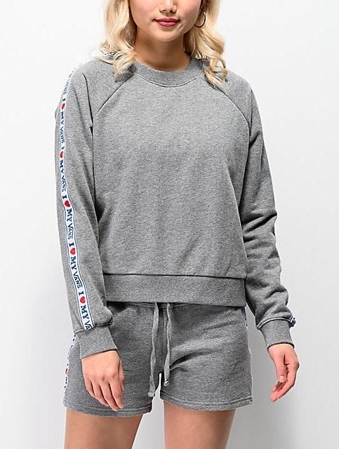 vans grey sweater