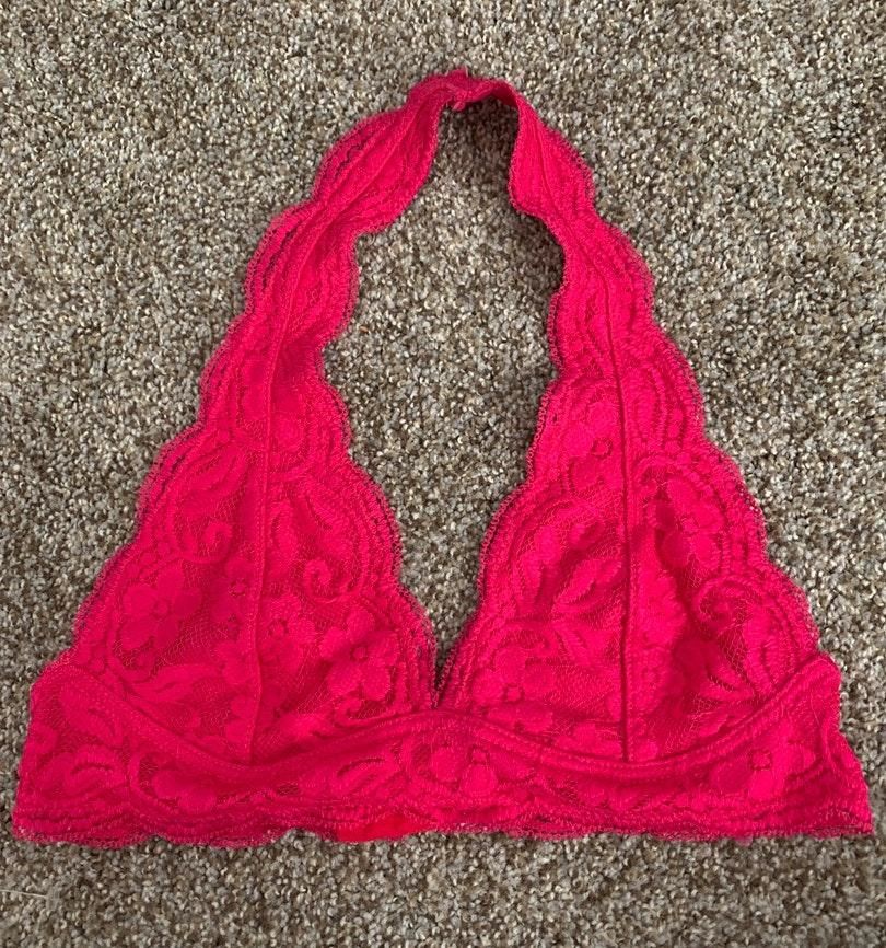 bright pink bralette