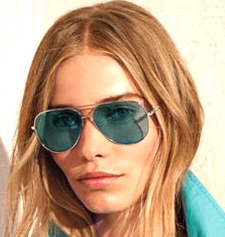 michael kors blue aviator sunglasses