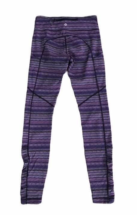lululemon purple striped leggings
