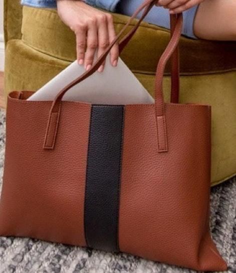 vince camuto vegan leather bag