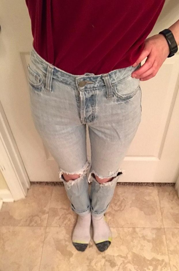 hollister high rise vintage straight jeans