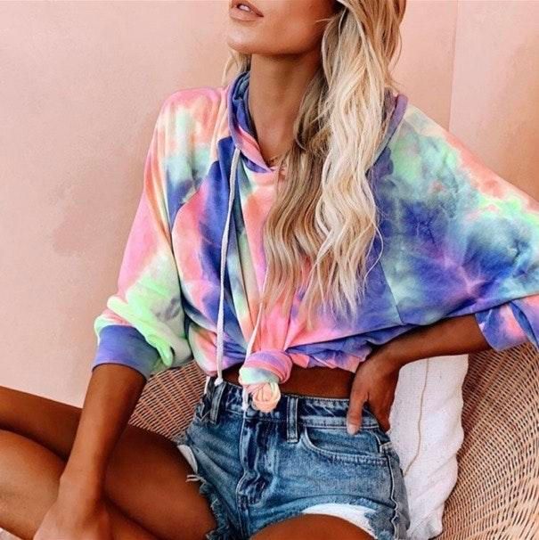 Vici dolls tie dye sweatshirt hotsell