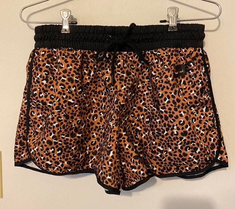 nike leopard print running shorts