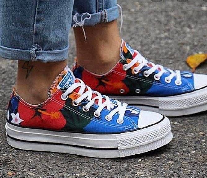 colorful platform converse