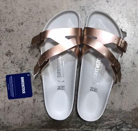 birkenstock yao metallic copper