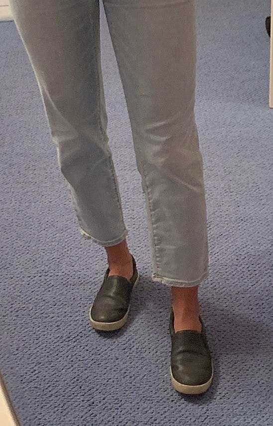 dr scholls black slip ons