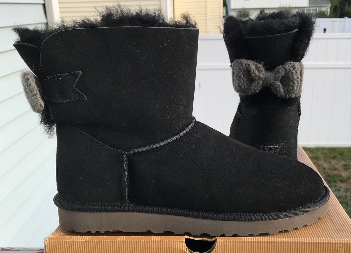 ugg mini bailey knit bow bootie