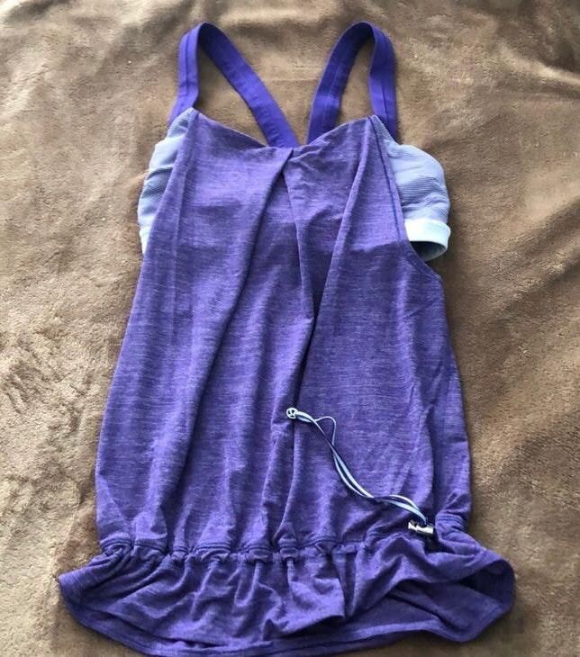lululemon tank with attached bra
