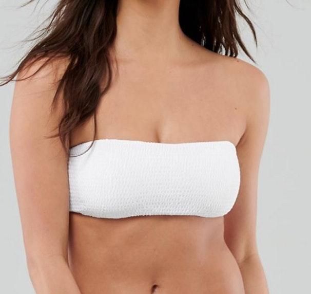 hollister white bandeau