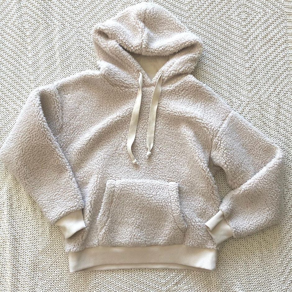 american eagle fuzzy teddy sherpa