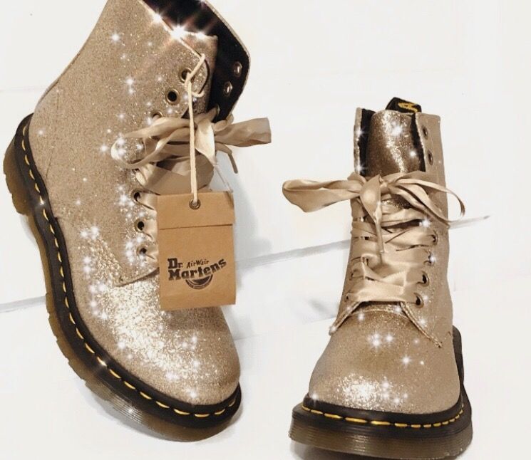 gold dm boots